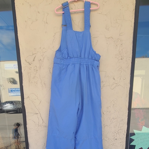 Blue and White Insulated Coveralls Snowsuit - Picture 2 of 6